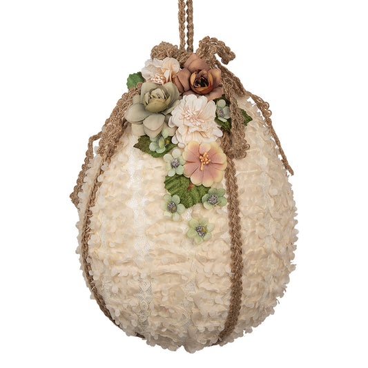 Decoratie, Pasen, ei , beige, Clayre&Eef 