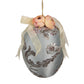 Decoratie, Pasen, ei , blauw, Clayre&Eef 