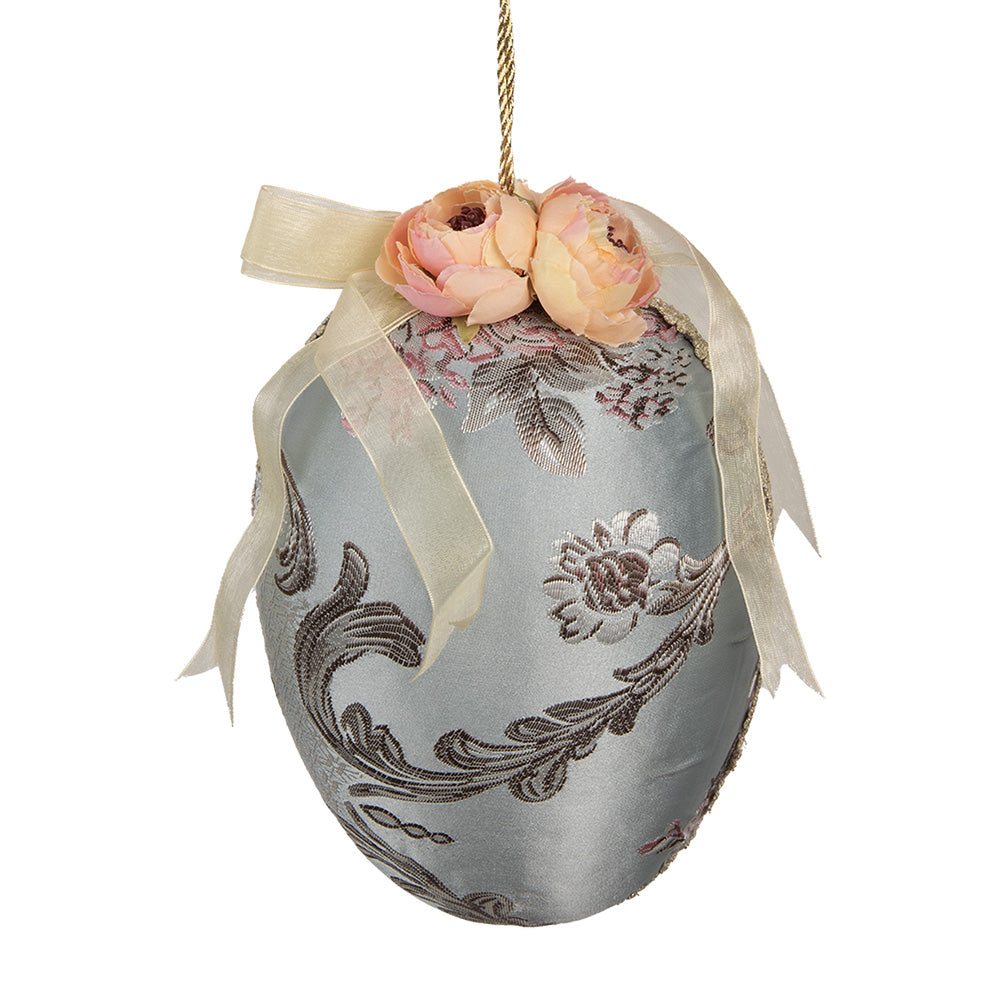 Decoratie, Pasen, ei , blauw, Clayre&Eef 