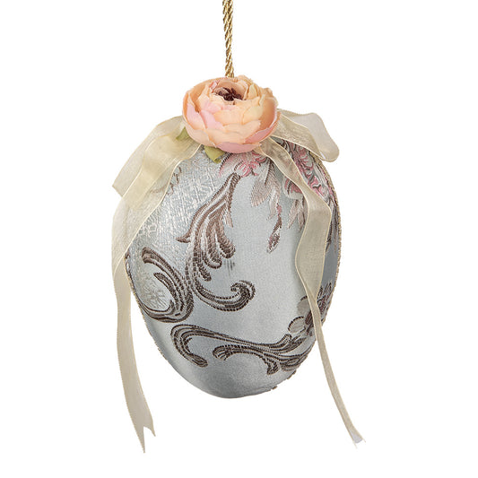Decoratie, Pasen, ei , blauw, Clayre&Eef 