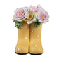 Laarzen,Geel,Bloemen,Clayre&Eef 